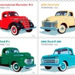 USPS classic truck stamps