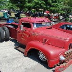 This truck was the hit of the show for me! 1954 International with rear Semi Tires, 460 BBF and custom suspension!