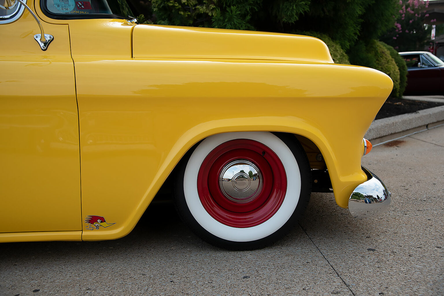 Old School Mel-low Yellow 55 Chevy - ClassicTrucks.net - The On-line